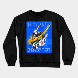 Gundam Barbatos Og Blueprint Crewneck Sweatshirt